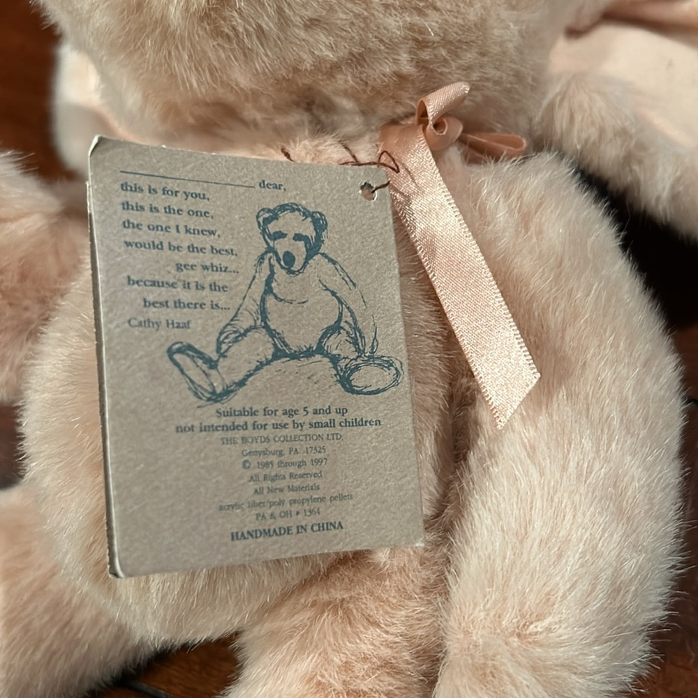 VINTAGE THE BOYDS COLLECTION ROSIE O'PIGG JOINTED PLUSH STUFFED ANIMAL - Picture 11 of 15